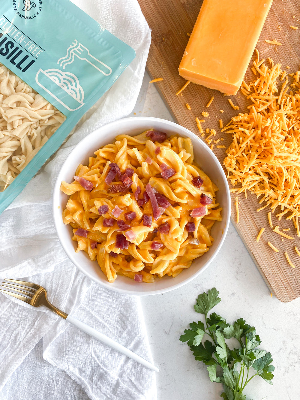 Easy Gluten-Free Fusilli and Cheese