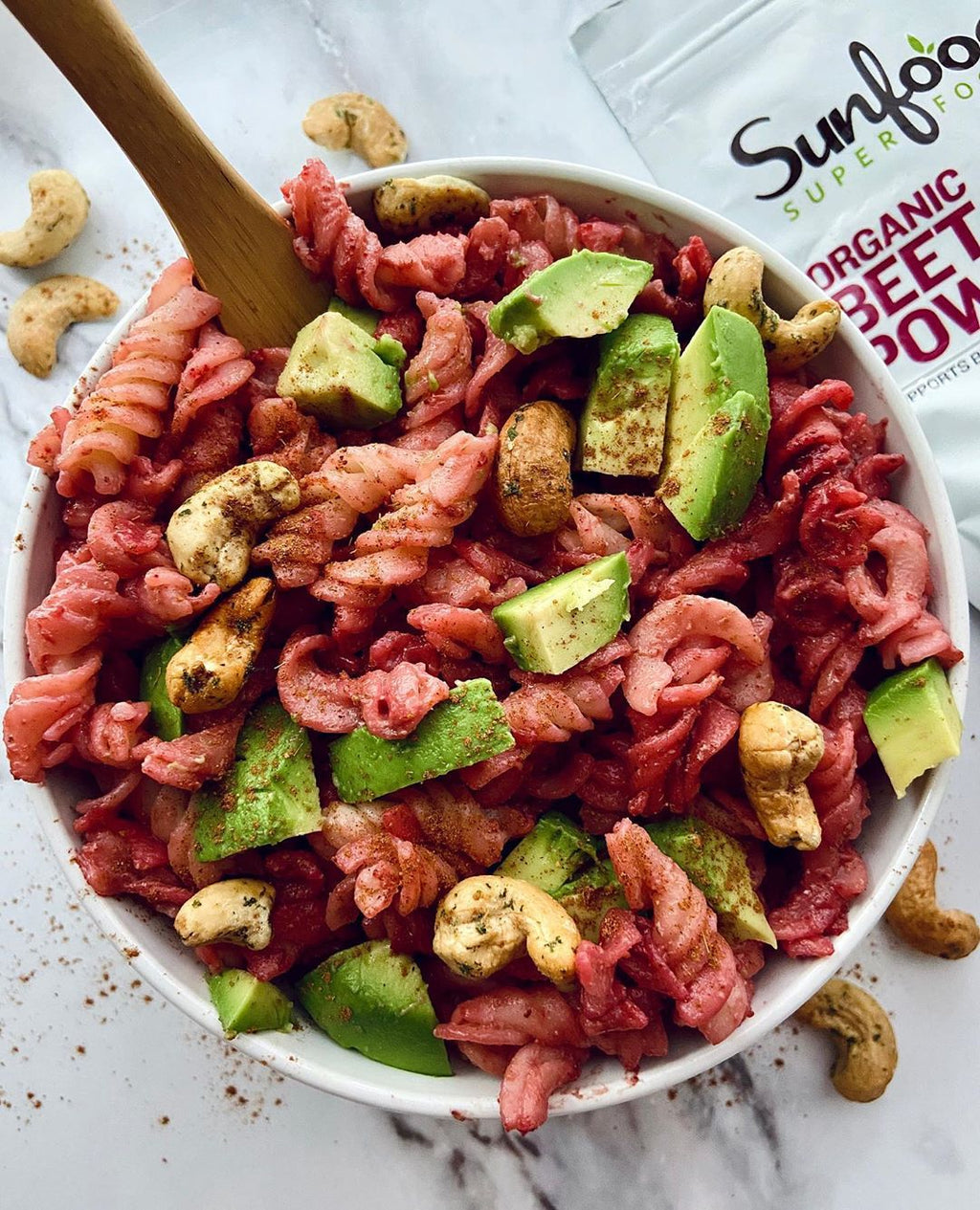 Beet Cashew GlutenFree Fusilli Taste Republic GlutenFree