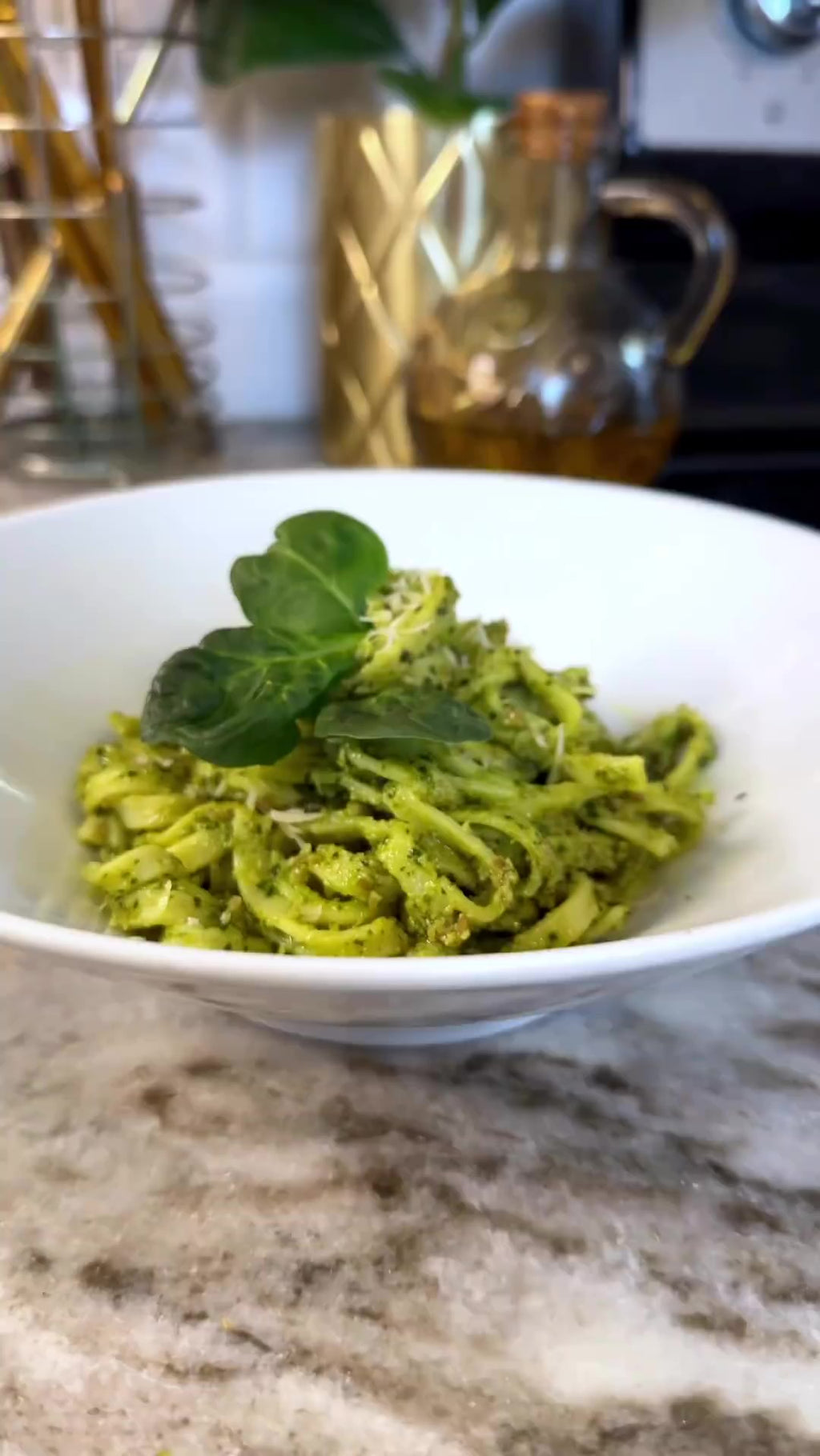 GlutenFree Linguini with Sunflower Pesto Taste Republic GlutenFree