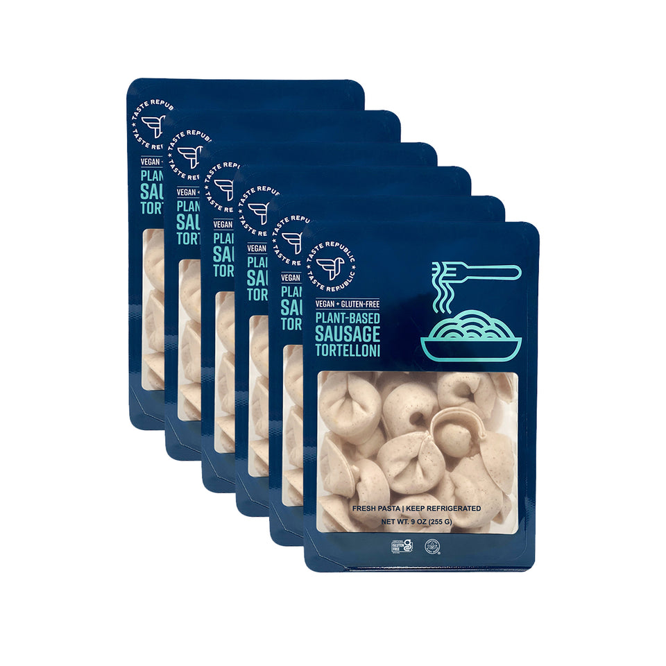 Fresh Vegan + Gluten-Free Plant-Based Sausage Tortelloni (6-Pack)