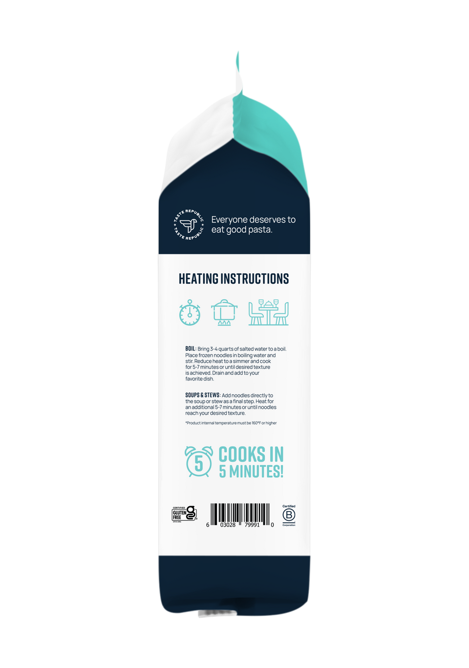 Family-Size Frozen Gluten-Free Egg Noodles (6-Pack x 16oz)