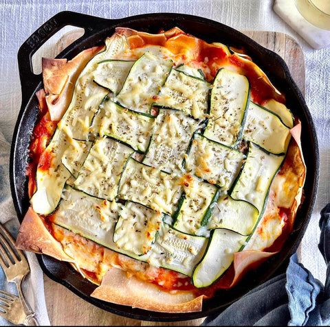 Gluten-Free Zucchini & Roasted Garlic Lasagna