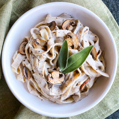 Gluten-Free Mushroom Fettuccine