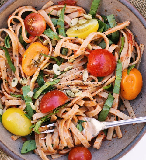Summer Tomato Cauliflower Linguini