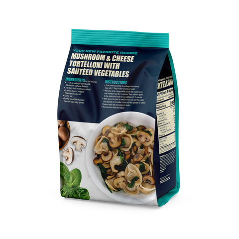 Family-Size Frozen Gluten Free Mushroom & Cheese Tortelloni, 16oz