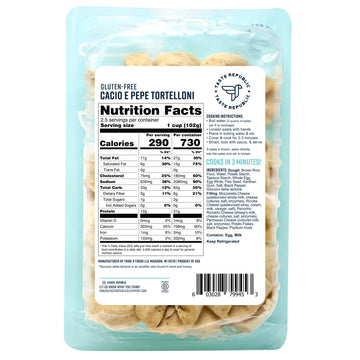 Fresh Gluten-Free Cacio e Pepe Tortelloni (6-Pack)