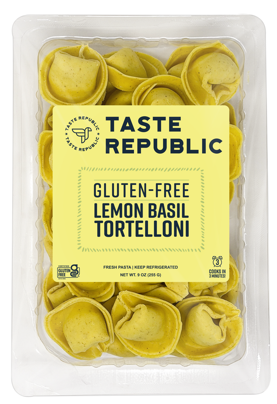 LIMITED TIME - Fresh Gluten-Free Lemon Basil Tortelloni (6-Pack)