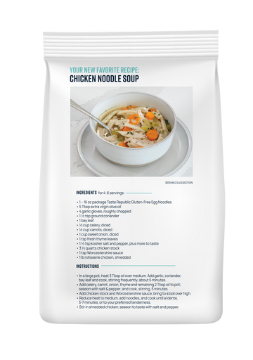 Family-Size Frozen Gluten-Free Egg Noodles, 16oz