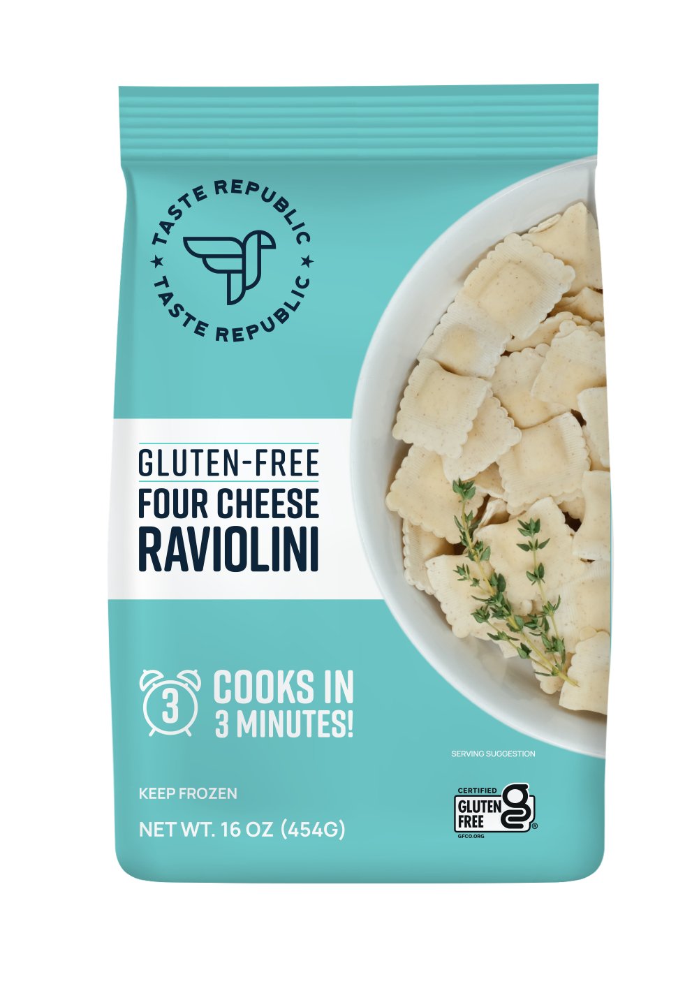 Family-Size Frozen Gluten-Free Four Cheese Raviolini, 16oz – Taste ...