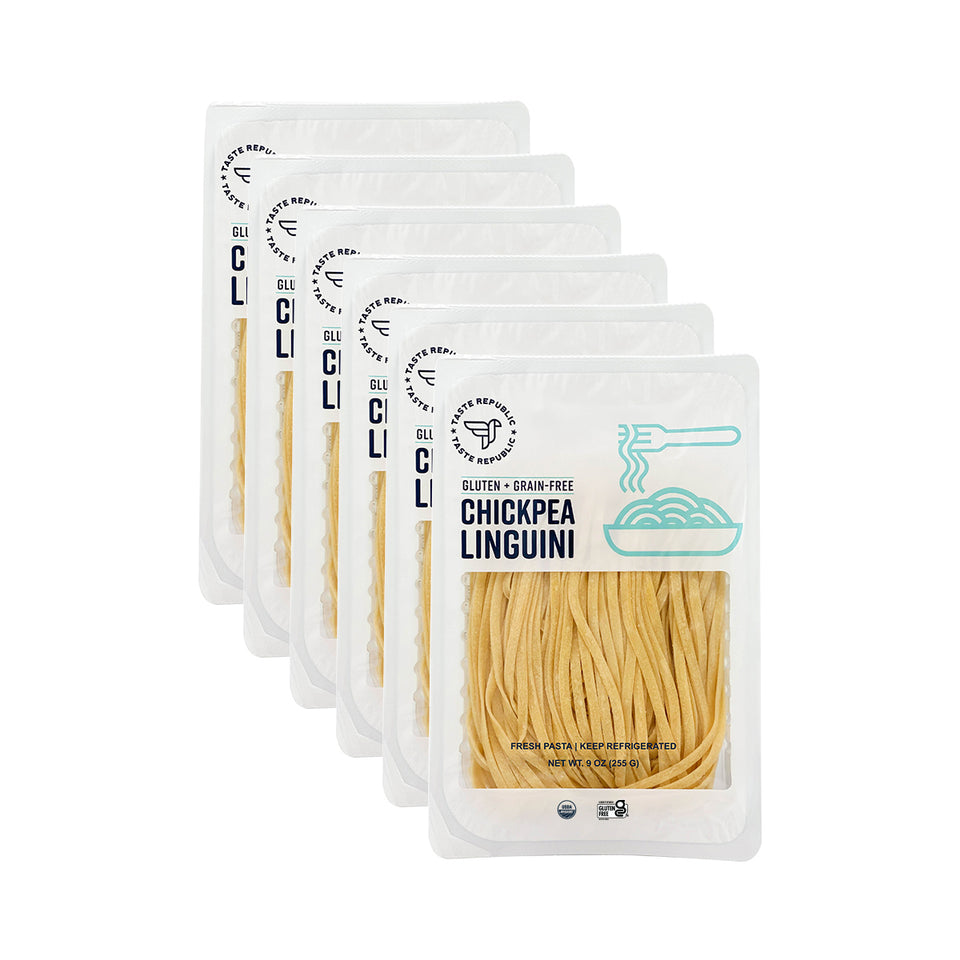 Fresh Gluten + Grain-Free Chickpea Linguini - Organic (6-Pack)