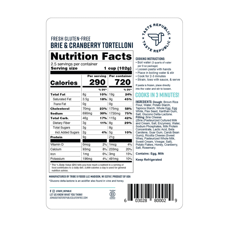 LIMITED TIME - Fresh Gluten-Free Pasta Seasonal Pack (6-Pack)