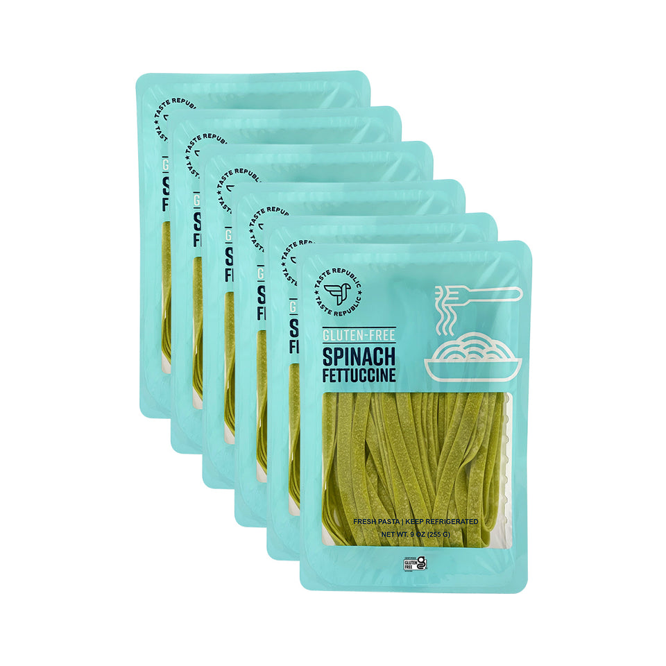 Fresh Gluten-Free Spinach Fettuccine (6-Pack)