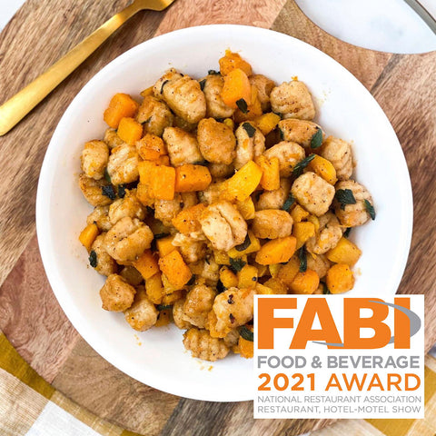 Taste Republic's Cauliflower Gnocchi is a 2021 FABI Winner!