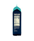 Side view of a bag of Taste Republic Mushroom & Cheese Tortelloni. The packaging shows the nutrition facts panel and ingredient list.