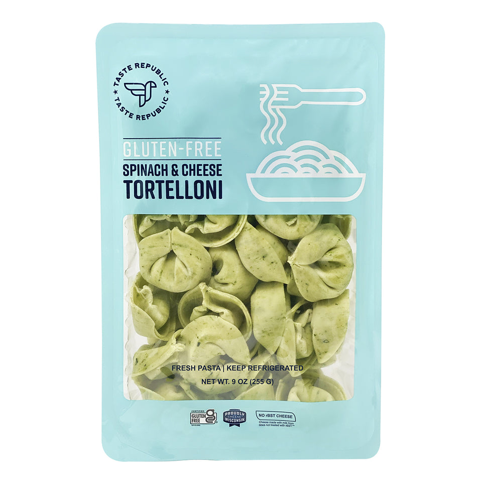 Fresh Gluten-Free Spinach and Cheese Tortelloni (6-Pack)